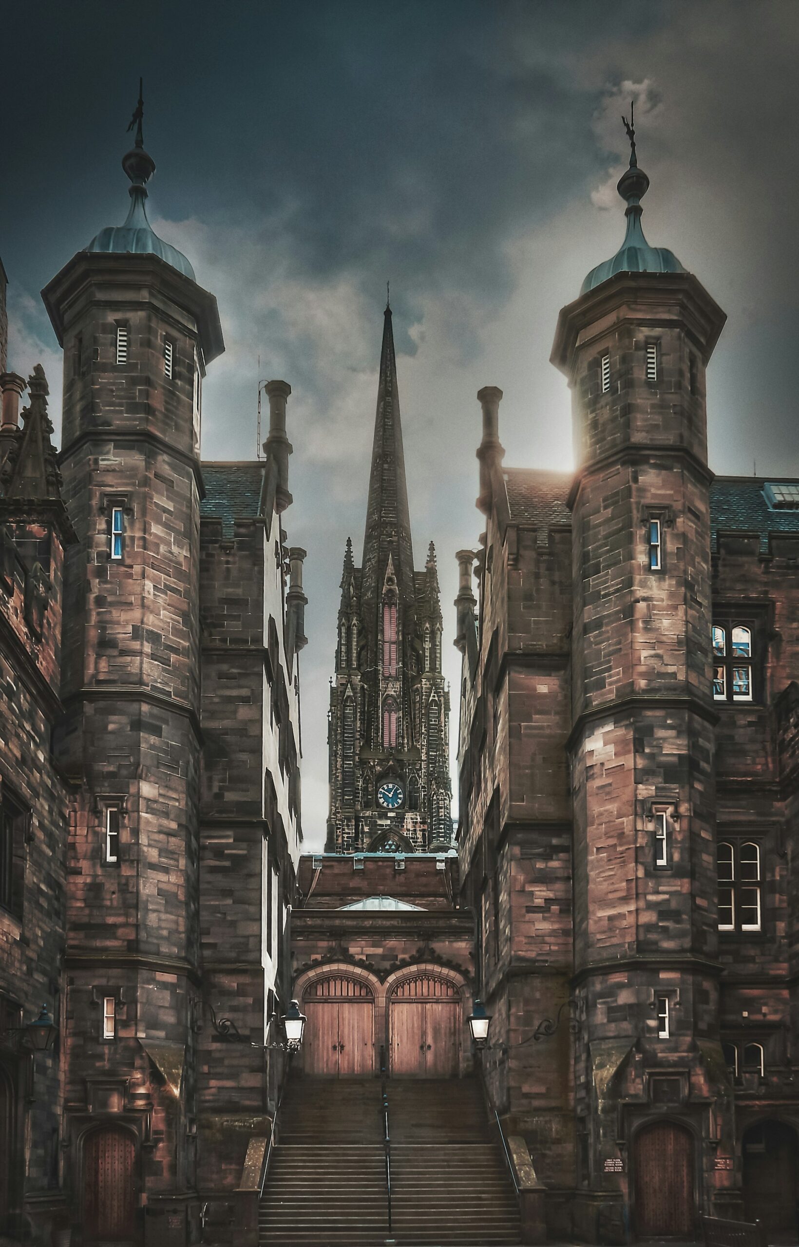 Tall Building with Clock