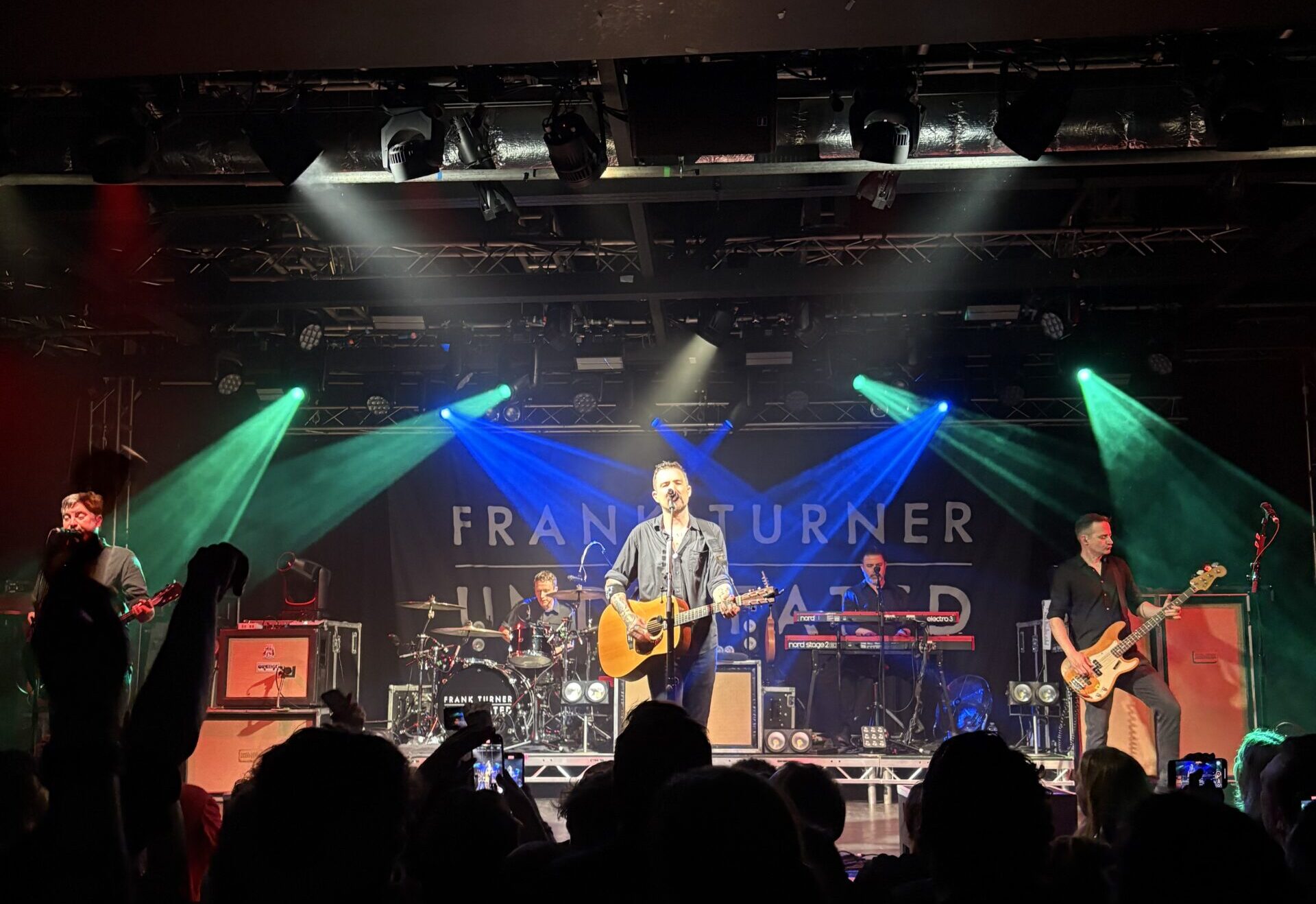 Frank Turner and The Sleeping Souls performing at Liverpool Academy