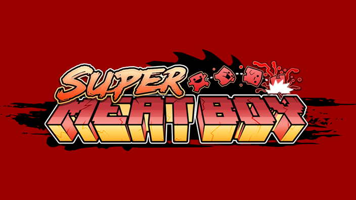 Super Meat Boy logo, one of the three games