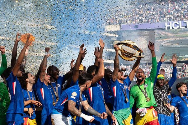 Chelsea celebrate Club World Cup win