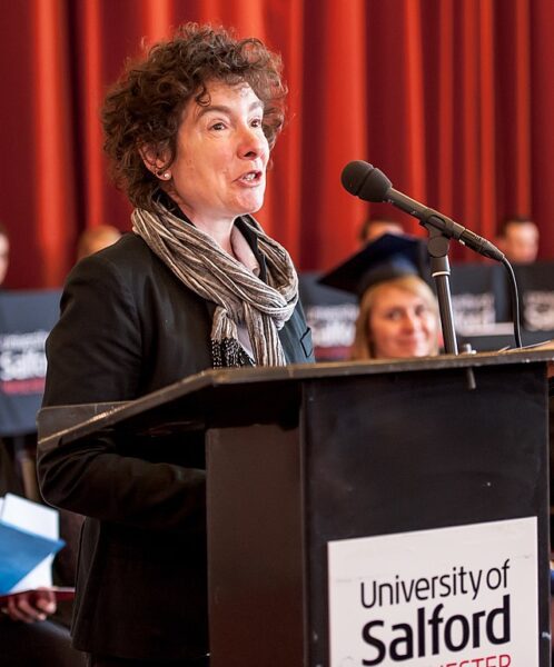 Jeanette Winterson speaking. Manchester Literature Festival.
