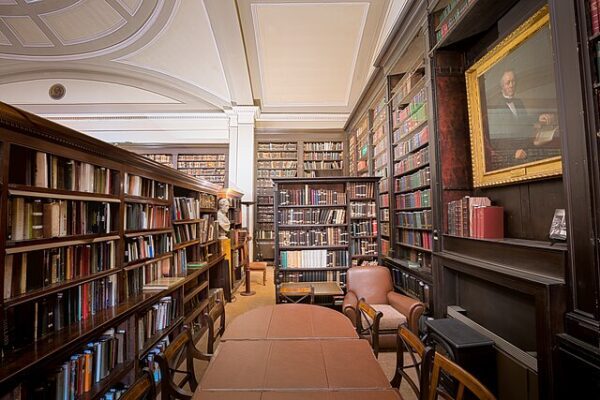 Inside Portico Library.
