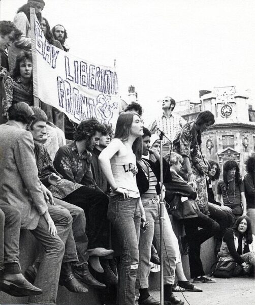 Demonstration,_with_Gay_Liberation_Front_Banner,_c1972_(7374381322)