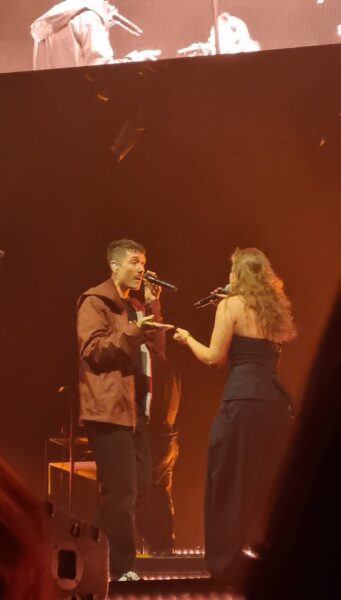 Dan Smith and AK Patterson singing 'Doom Days' together