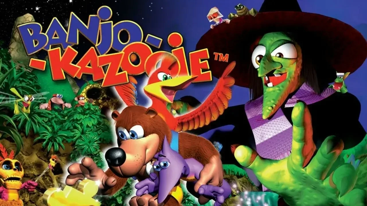 Box art for the game Banjo-Kazooie released in 1998