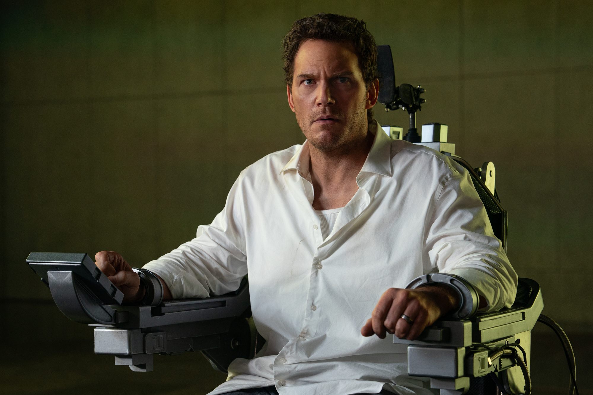 Image of Chris Pratt in the sci-fi thriller Mercy