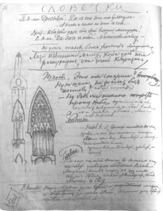 The manuscripts of Dostoyevsky, one of the greats of philosophical literature