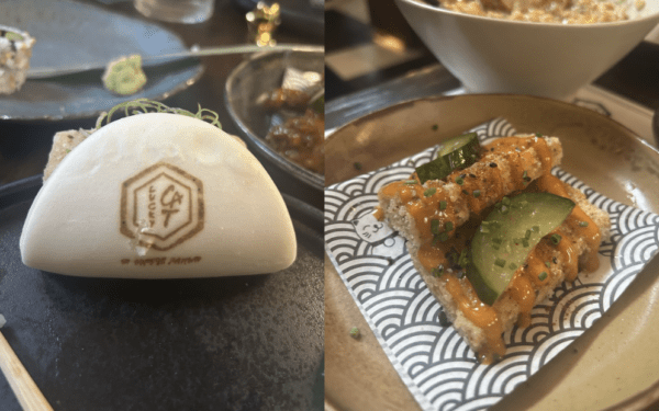 Tofu Bao and Gordon's Fried Tofu at Lucky Cat 