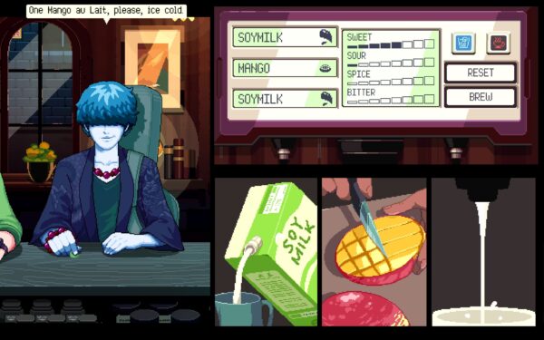 Image of Coffee Talk Tokyo and its coffee-brewing mechanics