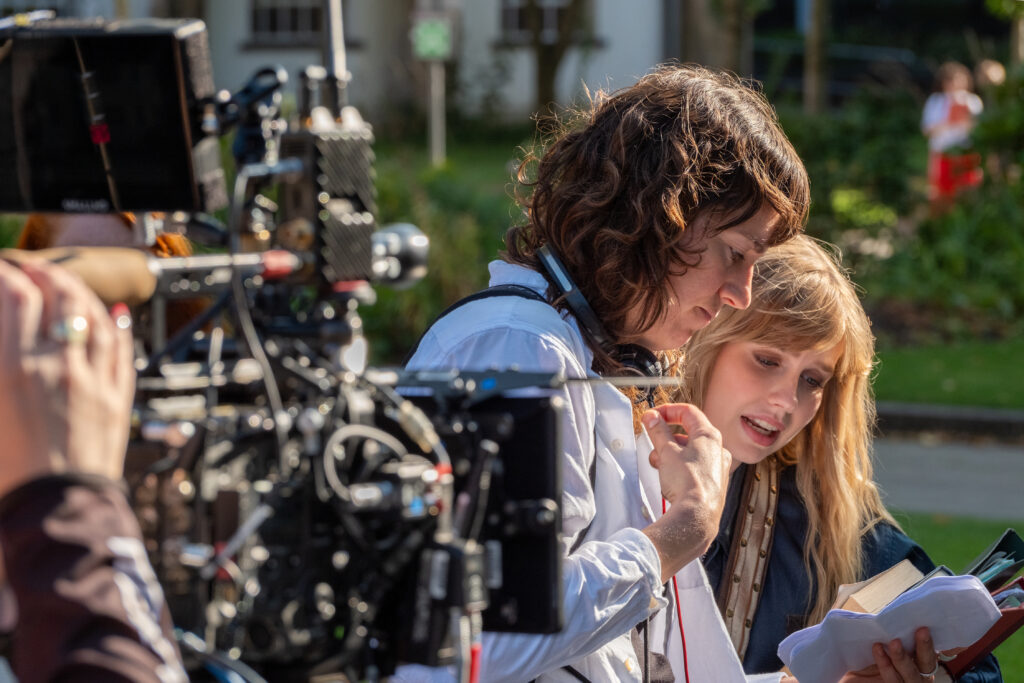 Finding Emily on-set photo
