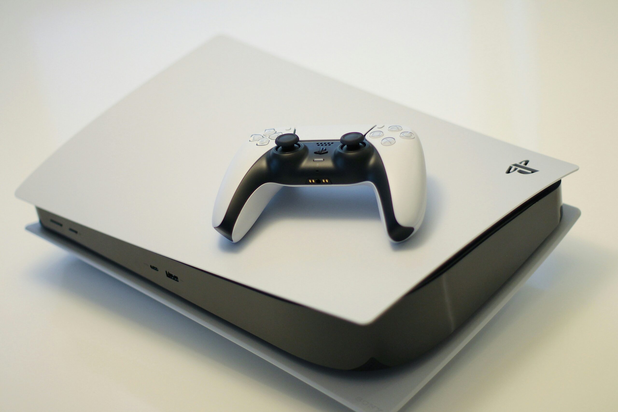Image of Sony's Playstation 5. Sony recently announced that they would be ending physical discs for gaming titles by 2028.