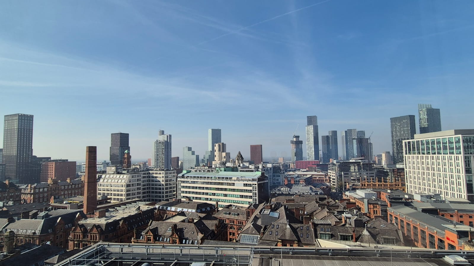 Manchester city skyline